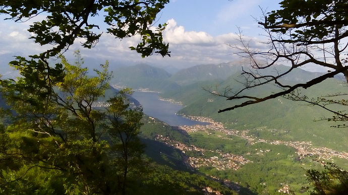 Porto Ceresio and Lugano Lake from Minisfreddo