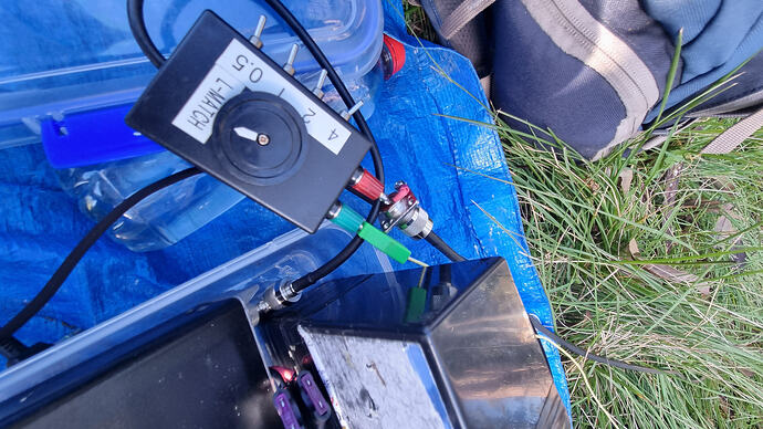 L match feeding inner and outer of coax to hourglass antenna.