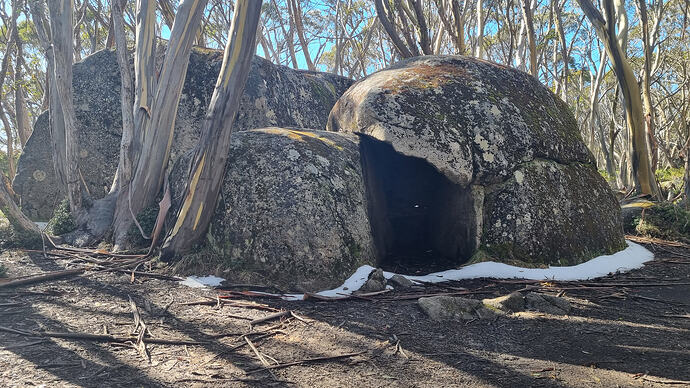 Rock Shelter at Camp Saddle.