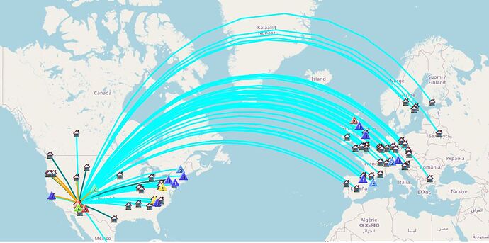 NA EU s2s event map WA7JTM