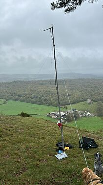 2025-1010 23cm CW-SSB set up on Arnside Knott