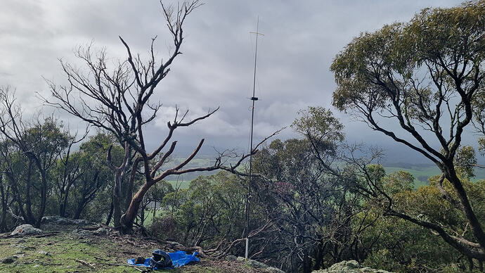 Mt Piper hourglass and operating position.