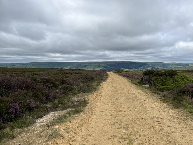 Looking back on route up Urra Moor