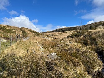 Ascending Foel Goch: getting wetter