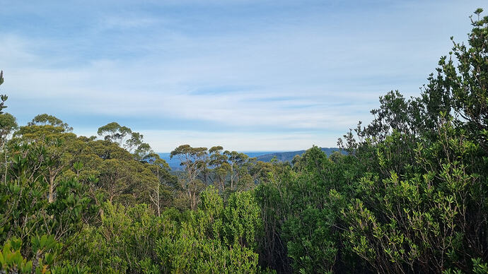 Looking south-west from a neighbouring rock.