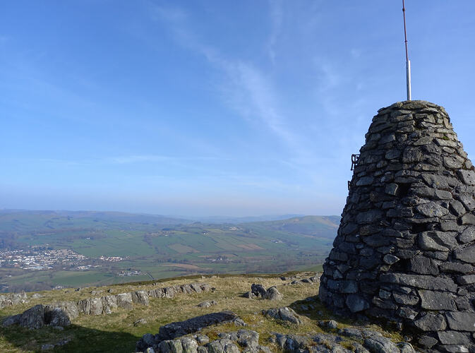 Cairn on the west summit