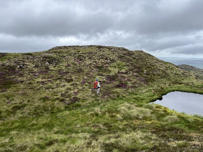 Martyn checking that the next bump is the true summit