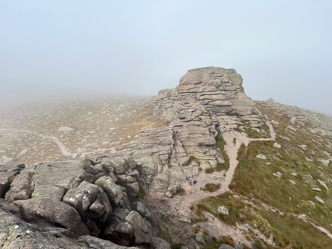 Looking down from the top