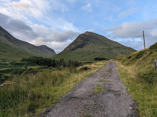 On the approach up the valley