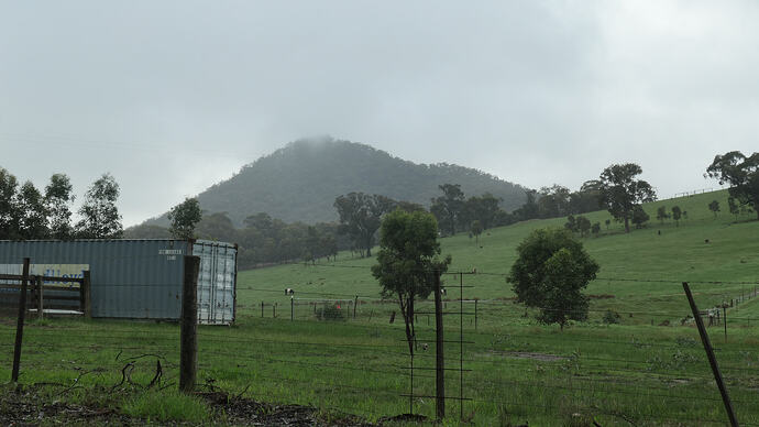 Mt Piper with the peak in the clouds