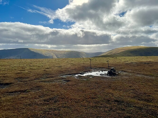 Sgairneach Mhor on the left, and Beinn Udlamain on the right