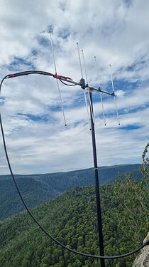 Makeshift vertical antenna