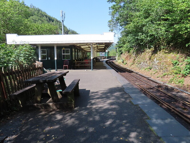 Abergynolwyn Station on the Talyllyn railway