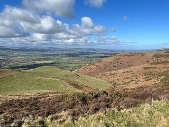 Ascending Moel Famau