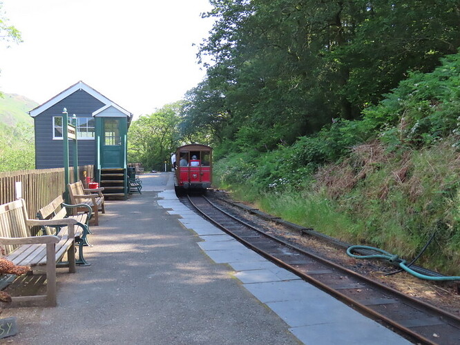 Abergynolwyn Station on the Talyllyn railway