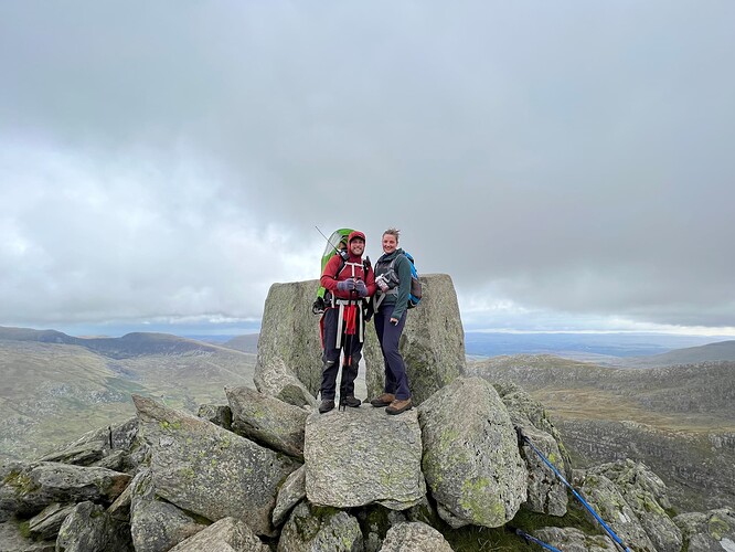 Tryfan Adam & Eve selfie