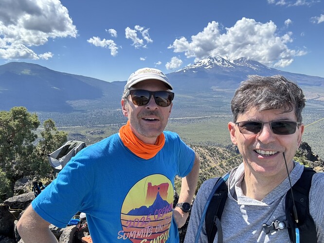 KE6MT and AB6D on Sheep Rock