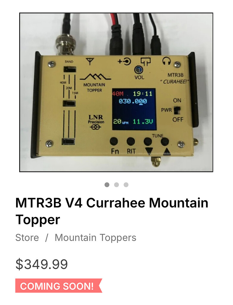 New MTR-3B is out - V4 CURRAHEE - Radios & Power - SOTA