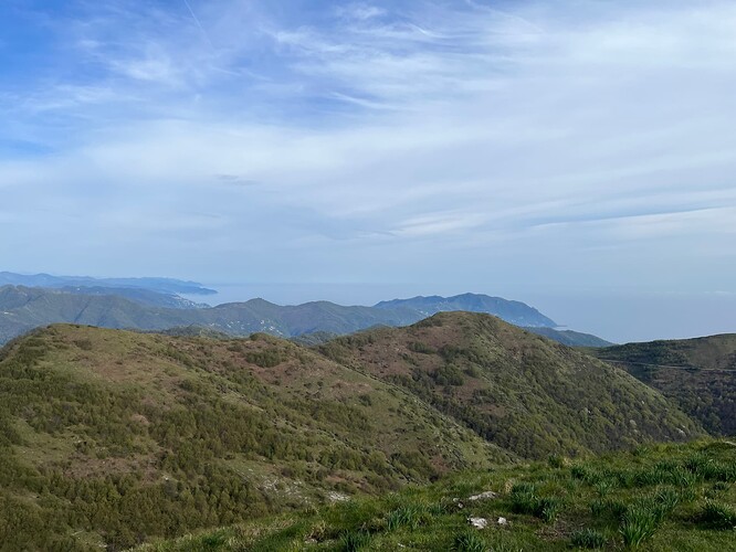 panoramic view to the Ligurian Sea