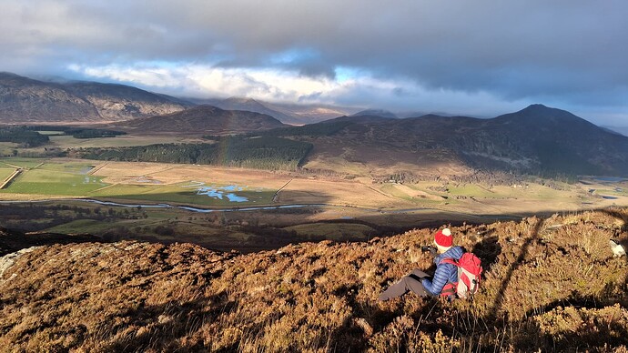 pausing to enjoy a rainbow