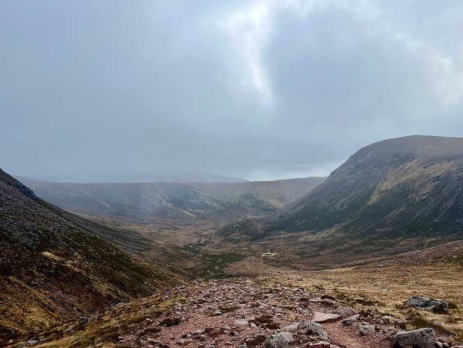 Looking back down Coire Etchachan