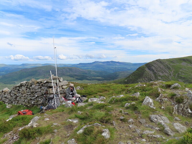 Rhinog Fach VHF/UHF station and Y Llethr