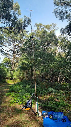 Hourglass antenna at Andrew Hill