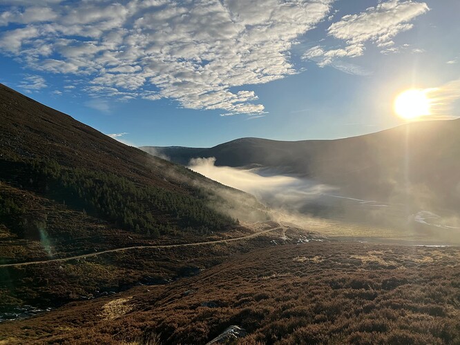 Looking back towards the loch