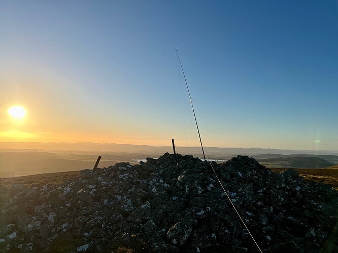 Generous cairn on Creigh Hill