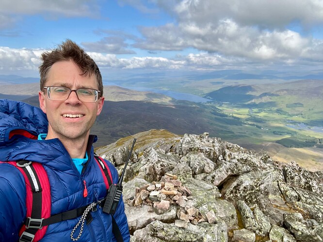 At the top!