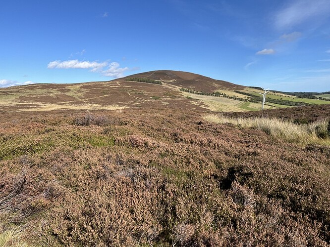 Looking back at GM/ES-065 Benaquhallie on descent