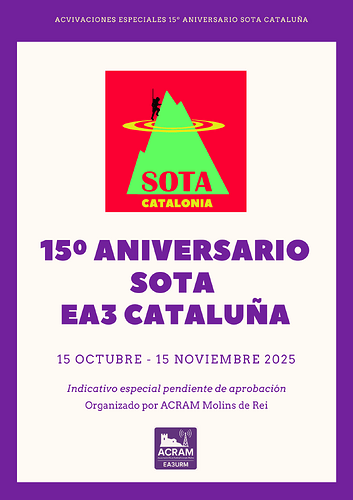 CARTEL SOTA EA3 CASTELLANO