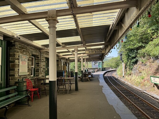 Abergynolwyn Station on the Talyllyn railway