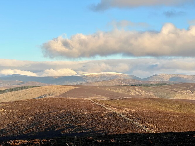 Snow on the high hills