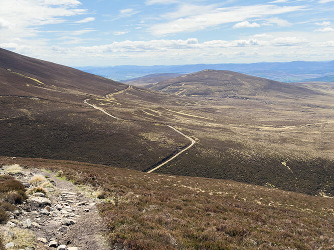 Track from Beinn Dearg to Glen Tilt