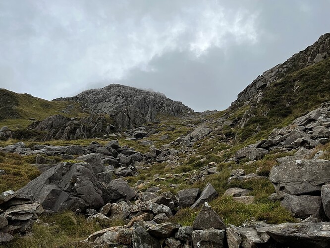 The Tryfan col