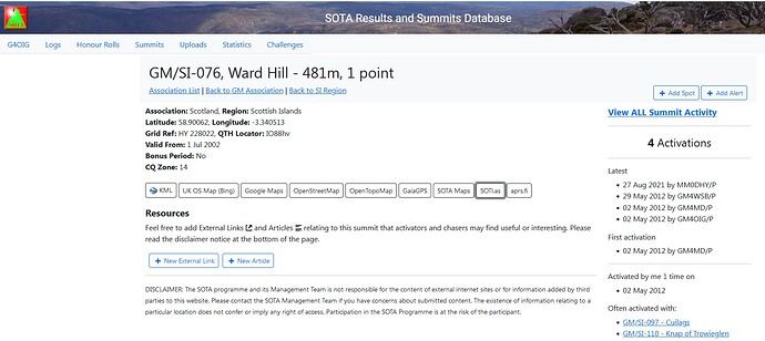 Ward Hill database