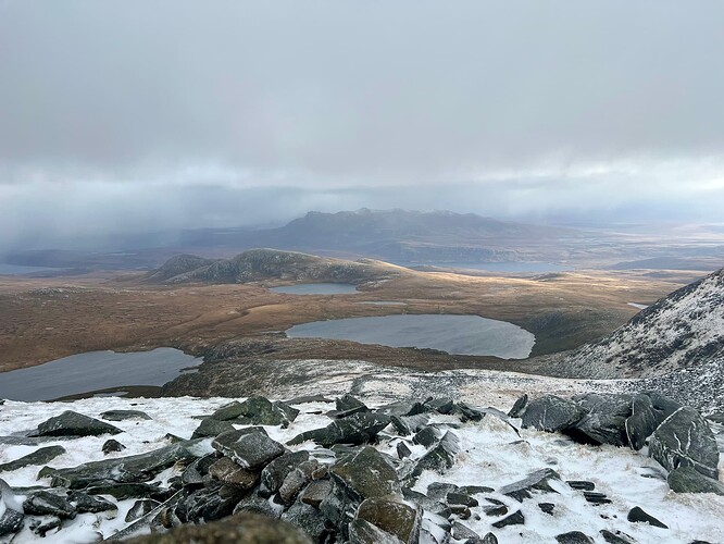 Lochains and Ben Loyal in the distance