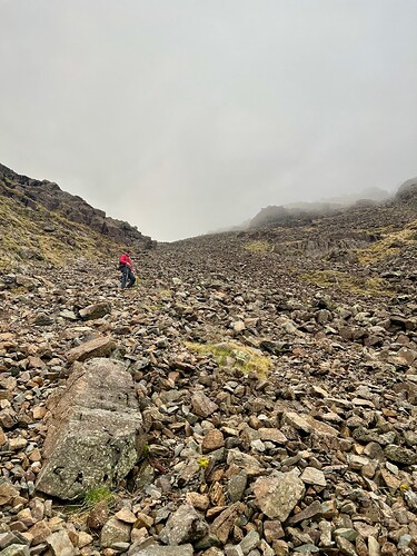 Down the scree