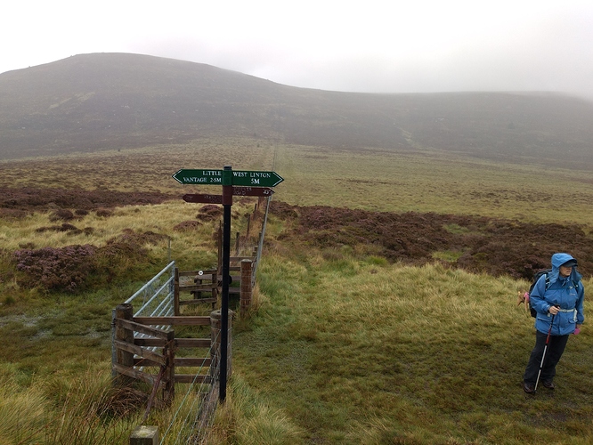 Drovers Road junction below East Cairn Hill SS-282