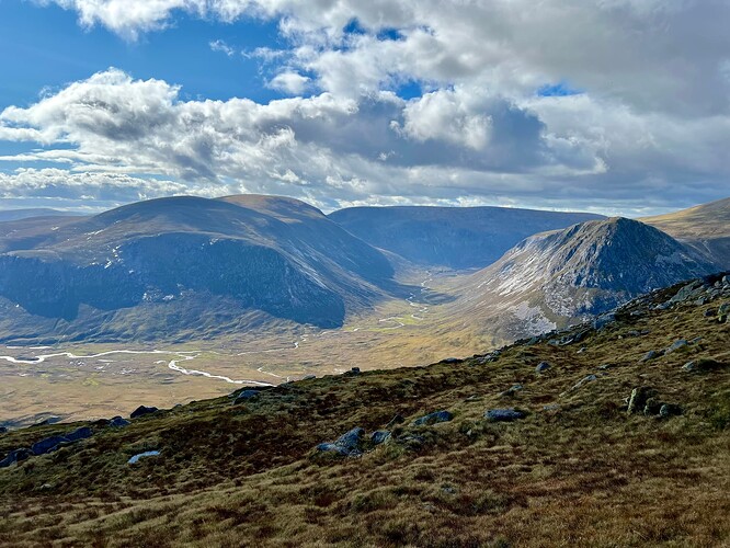 Beinn Bhrotain on the left