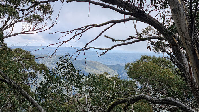 Obscured view to the southwest.