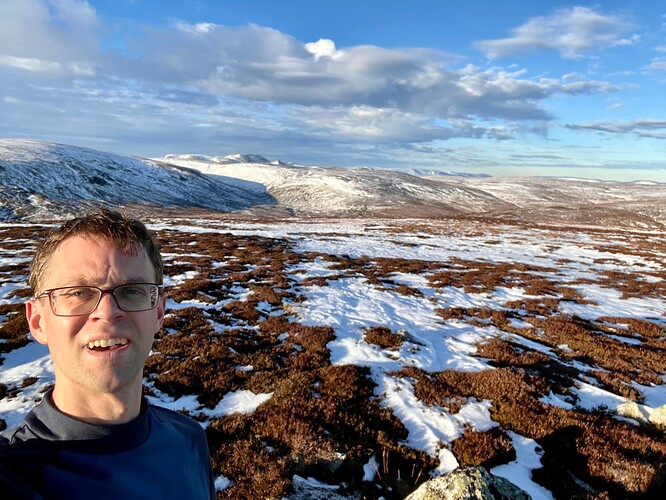 Summit with Lochnagar behind