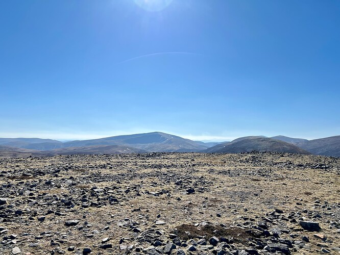 From An Socach summit to Glas Tulaichean