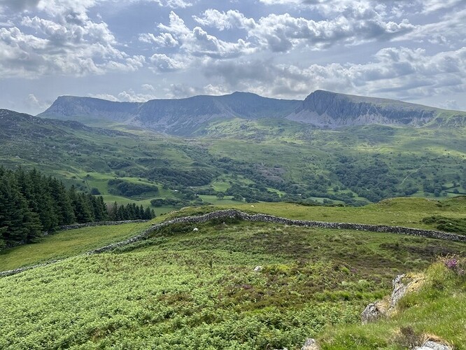 view from GW/NW-074 Moel Fynydd - Craig y Castell