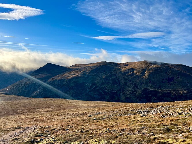 Across to Beinn Mheadoin from Beinn a'Chaorainn
