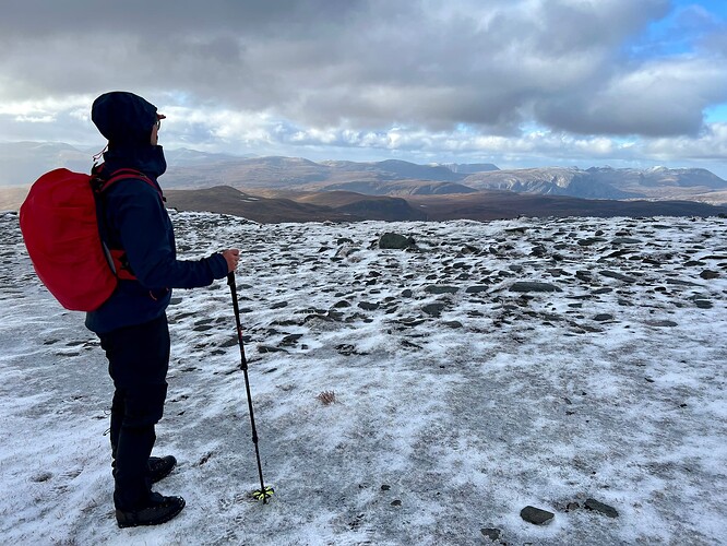 Admiring the view towards Foinaven, GM/NS-023