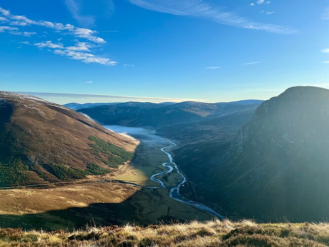 Valley below, looking back towards the Loch