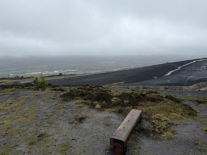 A very gloomy Mynydd y Grug