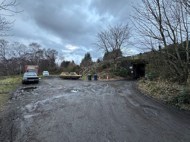 Abandoned boats and cars near Stuckenduff Farm
